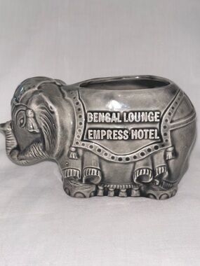 Vintage Bengal Lounge Elephant Cocktail Tiki Mug Empress Hotel Victoria